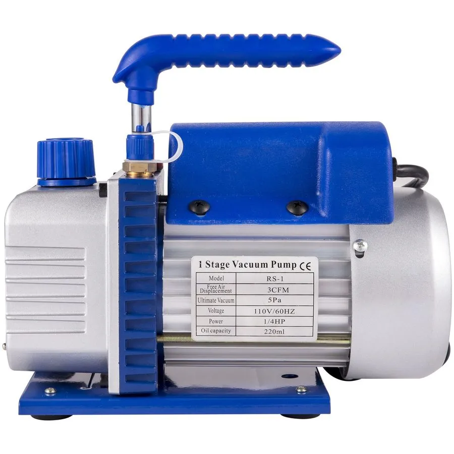 Насос 3CFM HVAC Vacuum Pump Kit R12/22/410a Manifold Gauges — фото лота 2