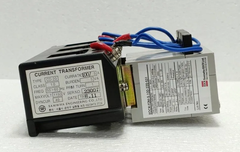 Реле защиты SAMWHA EOCR-FDM-S-100-220-S31 Digital Motor Protection Relay Convert — фото лота 1