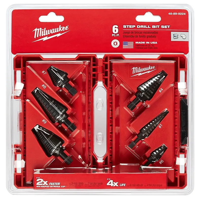 Режущий инструмент Milwaukee 48-89-9224 Step Drill Bit Set — фото лота 1