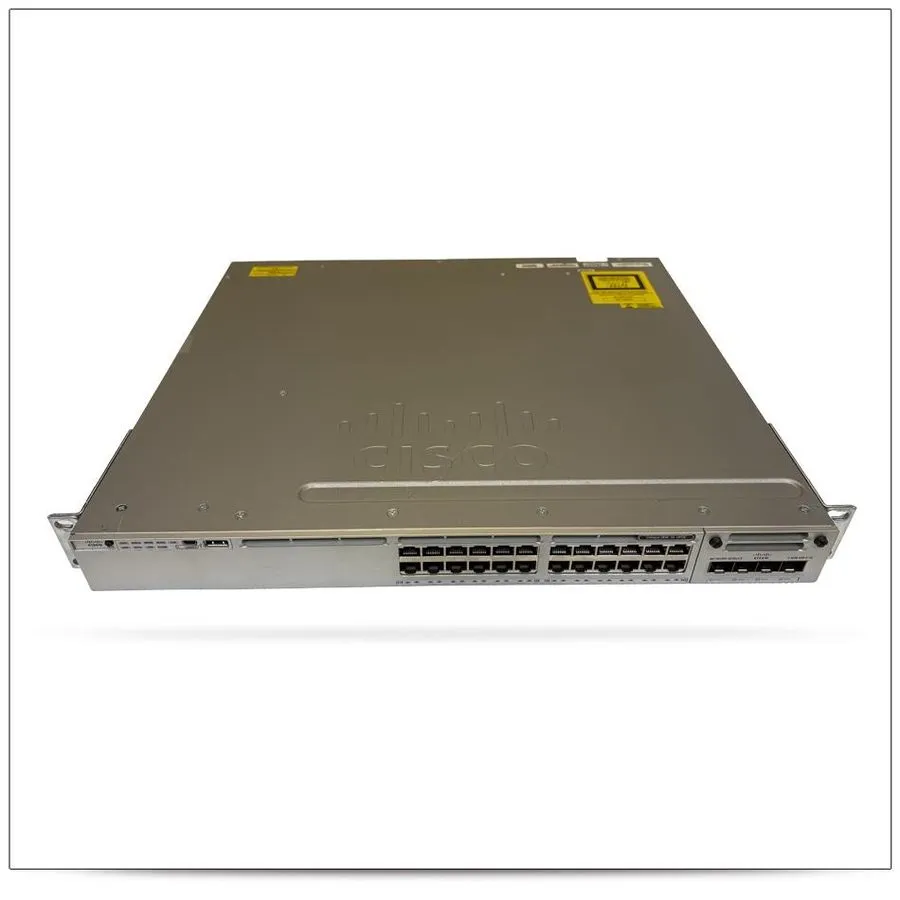 Коммутатор Cisco WS-C3850-24U-24-Port UPOE Managed Switch, C3850-NM-4-1G Include — фото лота 1