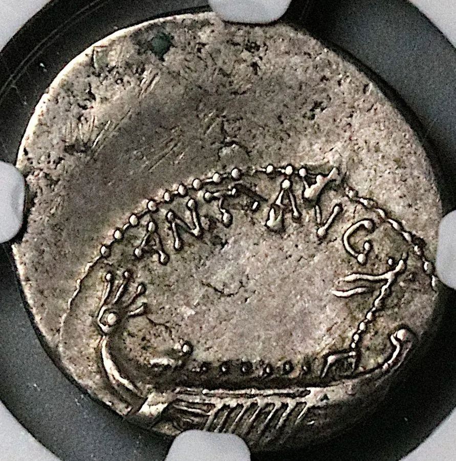 Лабораторный прибор 32 BC NGC Ch VF Marc Antony Denarius Legion XVIII Roman Gall — фото лота 2