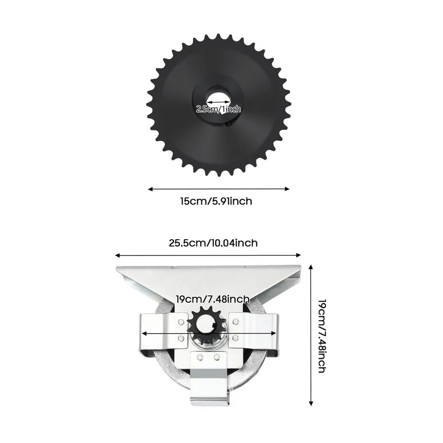 Таль Garage Door Chain Hoist 3:1 ratio Jack Shaft Mounted Chain Hoist (8m/26ft c — фото лота 1