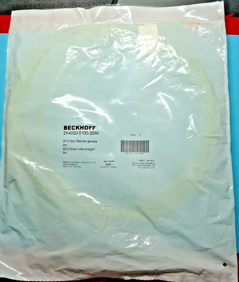 Энкодер Beckhoff ZK4000-5100-2030 M12 Encoder Connection Cable 3M