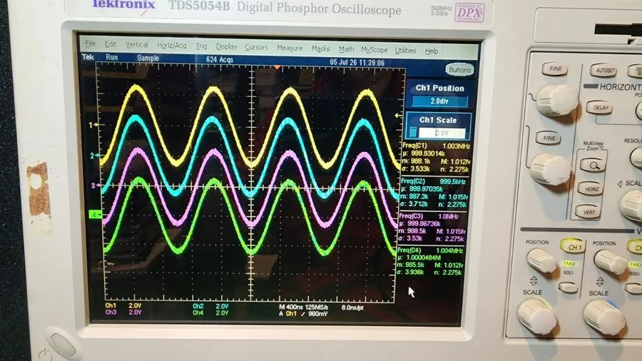 Осциллограф cxc Tektronix TDS5054B 500MHz 5GS/s oscilloscope