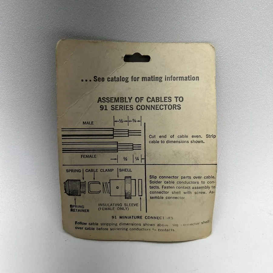 Разъём AMPHENOL 91-MC3F FEMALE MICROPHONE CONNECTOR 3 POSITION AUDIO