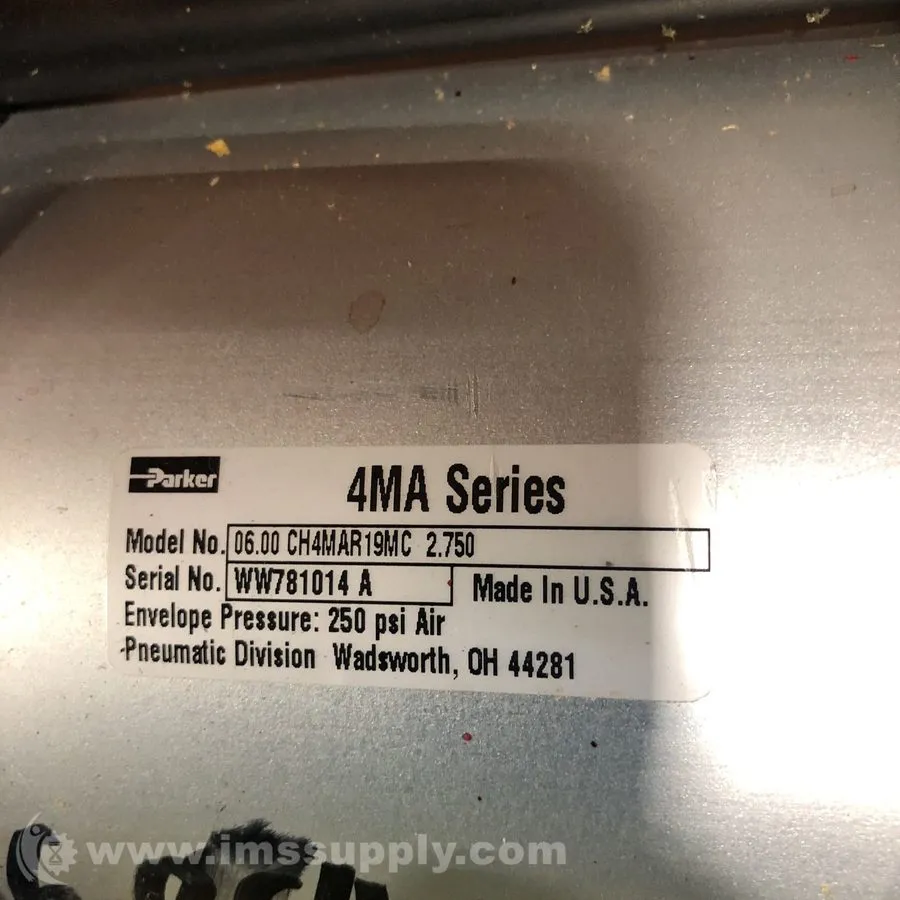 Пневмоцилиндр Parker 06.00 CH4MAR19MC 2.750 Pneumatic Cylinder USIP