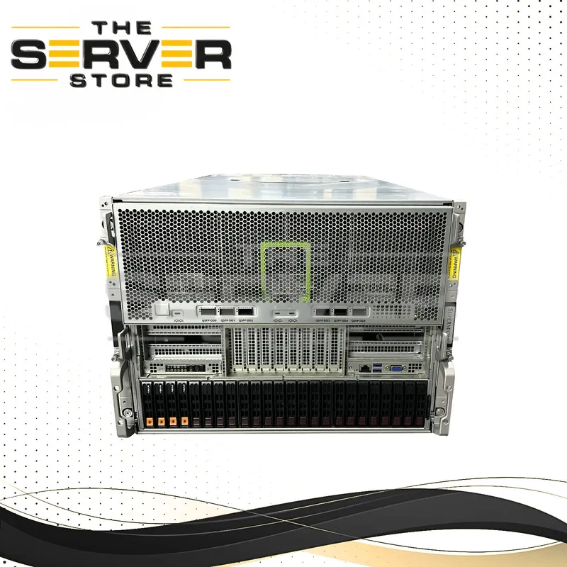 Сервер Supermicro 8U AI Barebones Server 8x Intel Gaudi2 96GB HBM2e GPU — фото лота 1