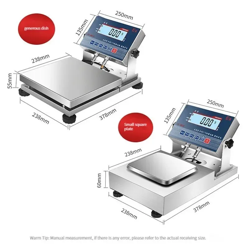 Весы Electronic Scale 30kg/1g Stainless Steel Industrial Platform Scale — фото лота 1