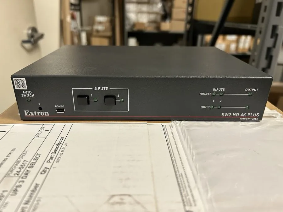 Видеокоммутатор Extron SW2 HD 4K Plus HDMI Switcher With Ethernet 60-1603-01 — фото лота 1