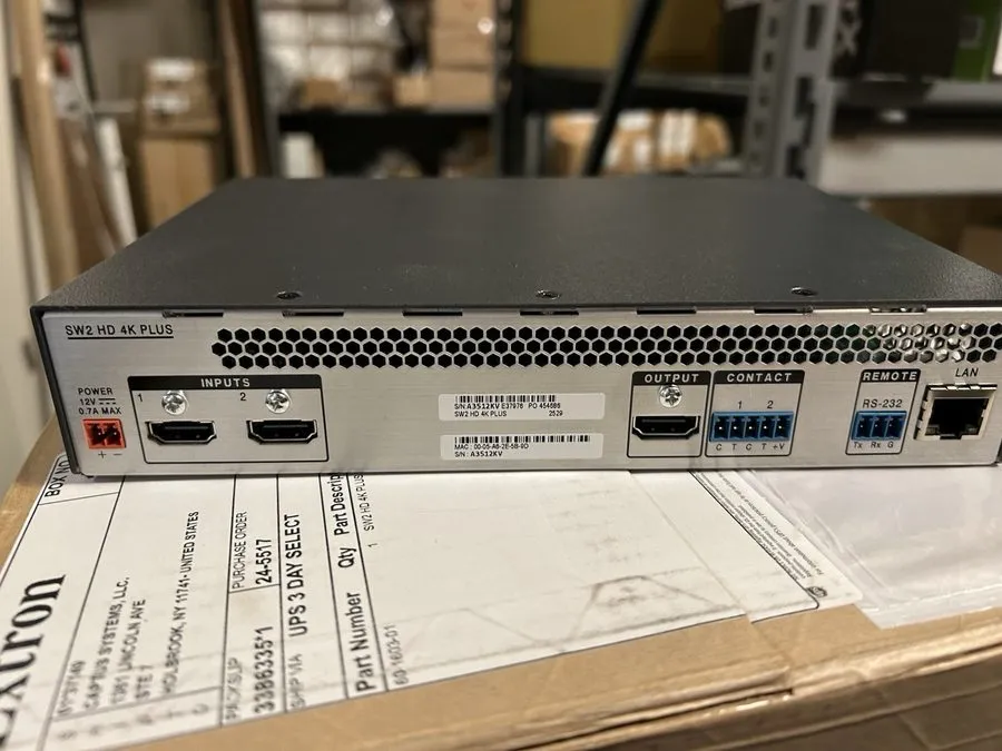 Видеокоммутатор Extron SW2 HD 4K Plus HDMI Switcher With Ethernet 60-1603-01 — фото лота 2
