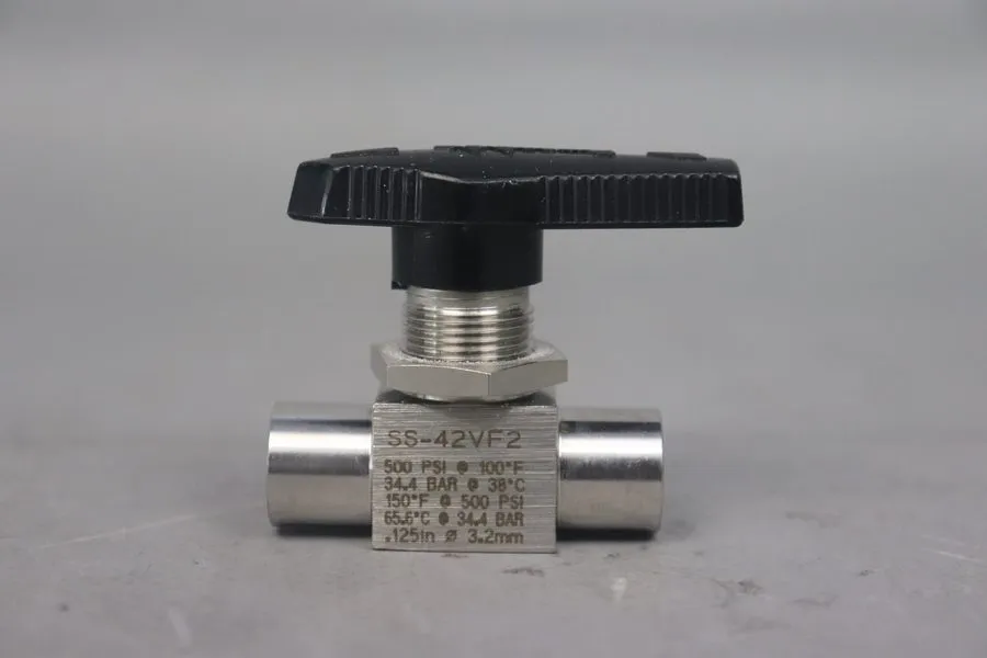 Клапан Swagelok SS-42VF2 Stainless Steel Ball Valve 34.4Bar 500 PSI 3.2mm