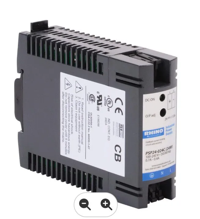 Блок питания AutomationDirect RHINO PSP24-024C DIN Rail Power Supply U-620 — фото лота 1