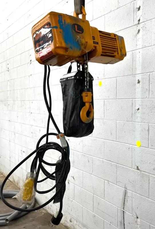 Таль SNER010L-10 Harrington 1 Ton 230 volt 10 ft Lift 7 fpm Electric Chain Hoist