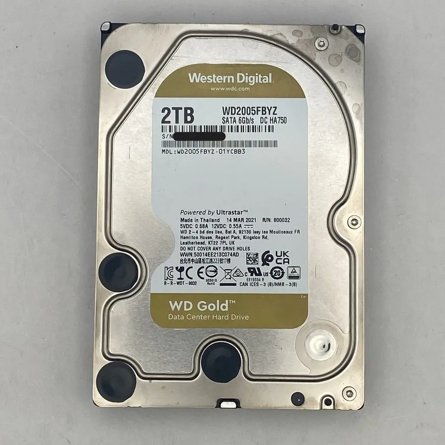 Жёсткий диск Western Digital Gold 2TB WD2005FBYZ 7200RPM 128MB SATA III 3.5" HDD
