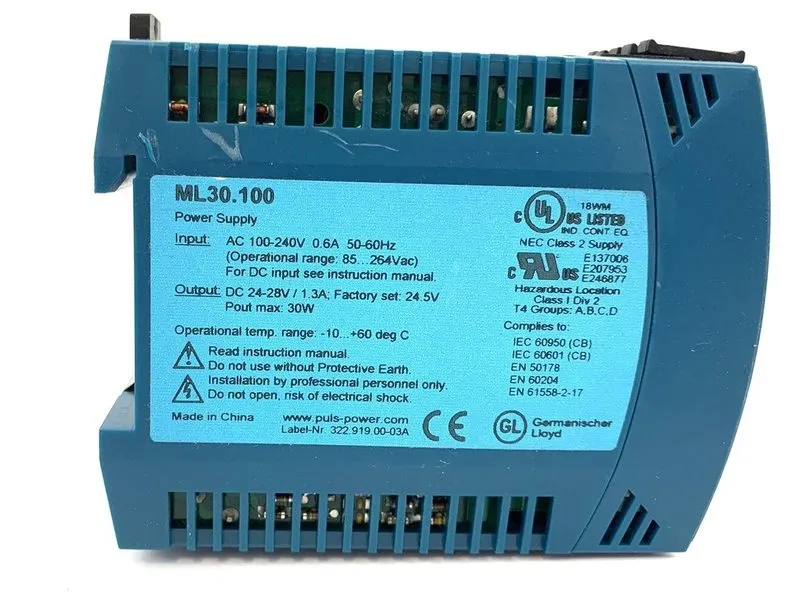 Блок питания PULS ML30.100 AC-DC Power Supply 30W 24 to 28VDC DIN Rail Input: 10 — фото лота 4