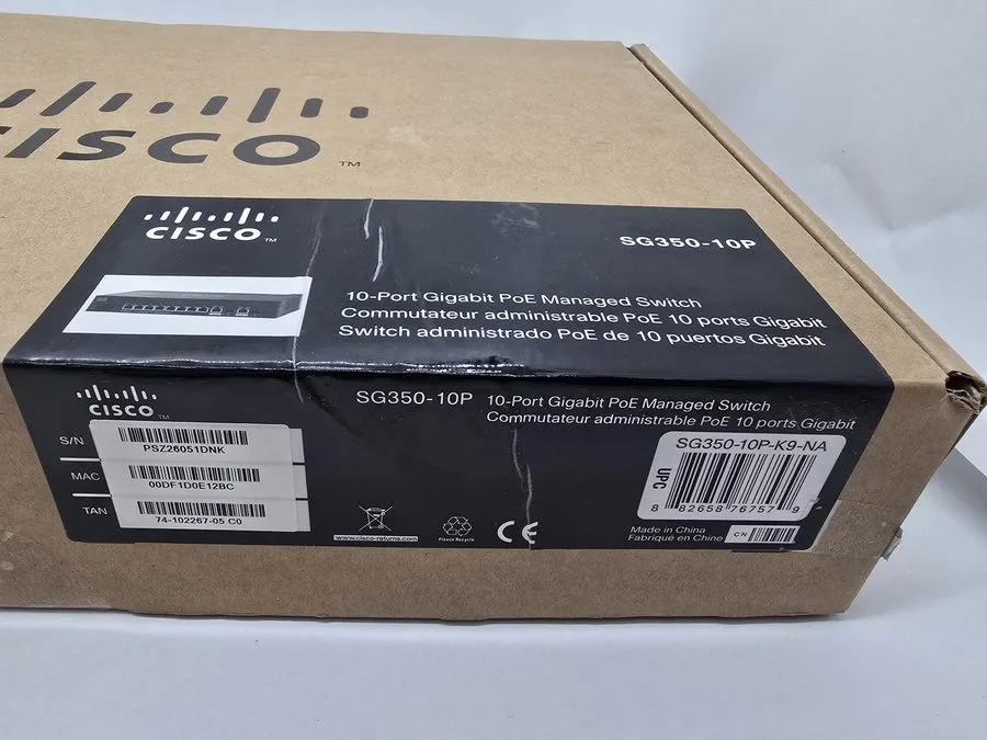 Коммутатор Cisco Systems SG350-10P / 10-Port Gigabit PoE Managed Switch