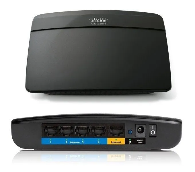 Маршрутизатор Cisco Linksys E1200 Wireless-N N300 Router 2.4GHz WiFi 4-Port