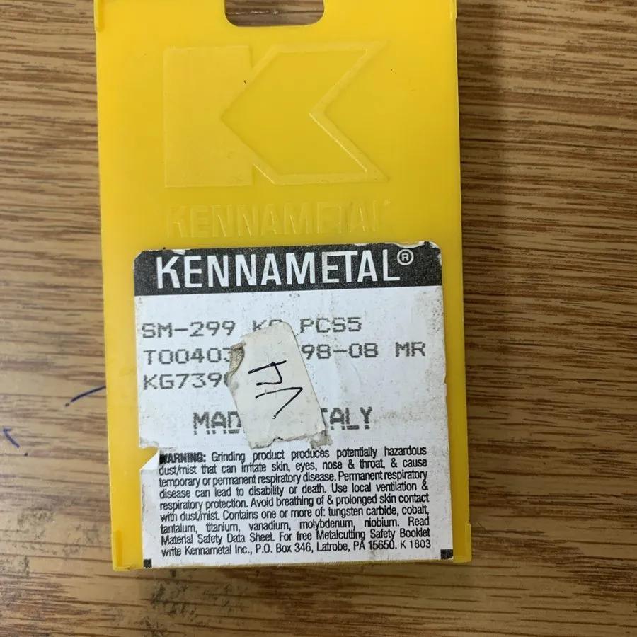 Режущий инструмент 10 Kennametal SM-299 K9 carbide insert seats — фото лота 1