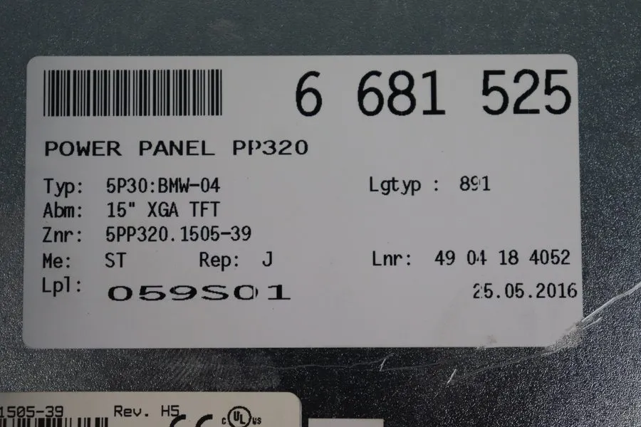 IIoT-устройство B&r 5pp320.1505-39 Power Panel 300 Rev.h0 24vdc