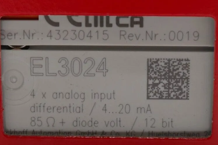 Модуль ввода-вывода Beckhoff EL3024 EtherCAT Terminal