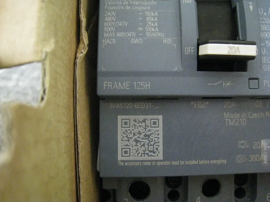 Автоматический выключатель 3VA5120-6ED31-0AA0