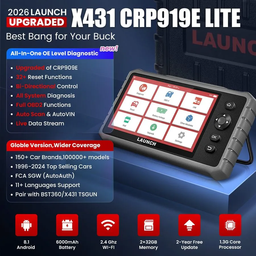 Диагностический сканер LAUNCH CRP919E CRP909E CRP129E PLUS OBD2 Car Diagnostic T