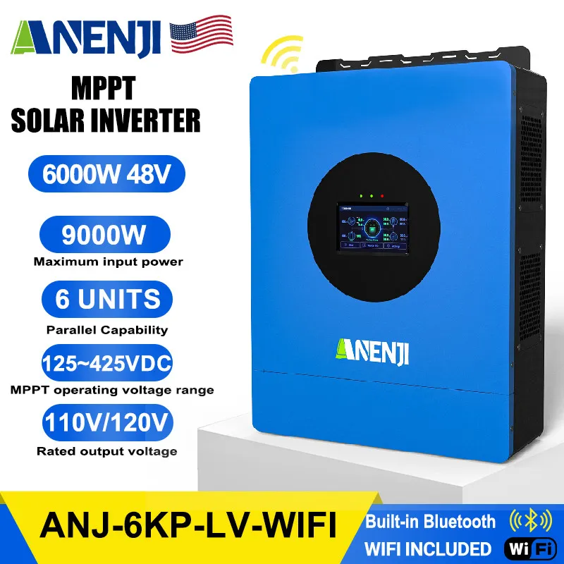 Контроллер 24V 3300W 110V/120V Hybrid Solar Inverter MPPT Pure Sine Wave Charge