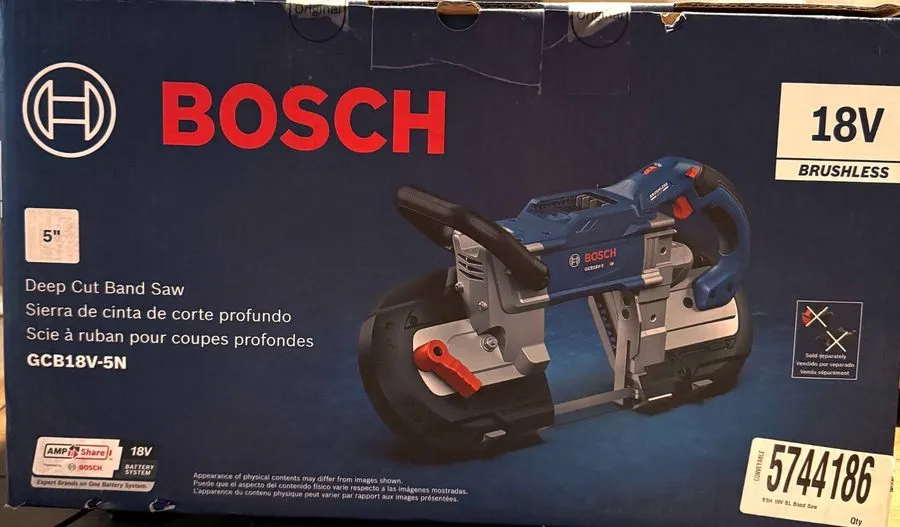 Оборудование ЧПУ BOSCH GCB18V-5N 18v 5" Deep Cut Portable Band Saw Tool Only