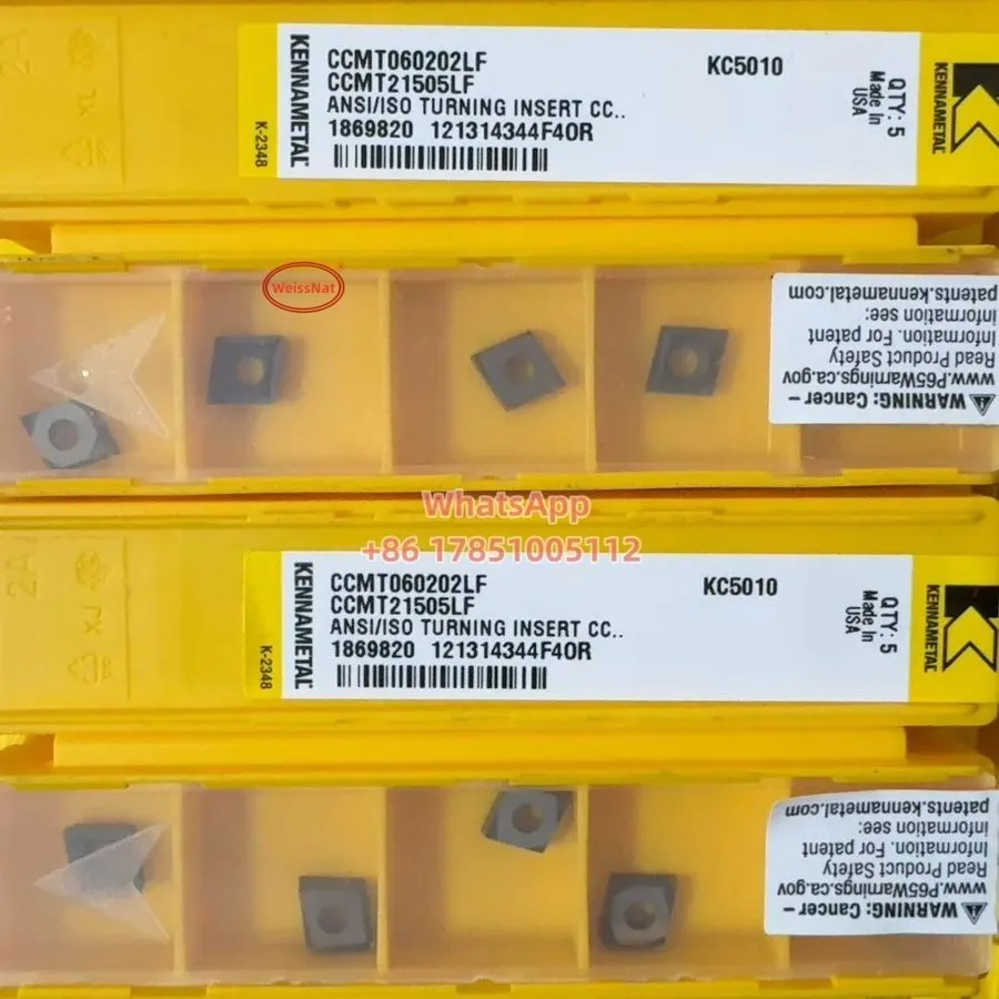 Режущий инструмент KENNAMETAL CCMT060202LF KC5010 CARBIDE INSERT CCMT21505Turnin