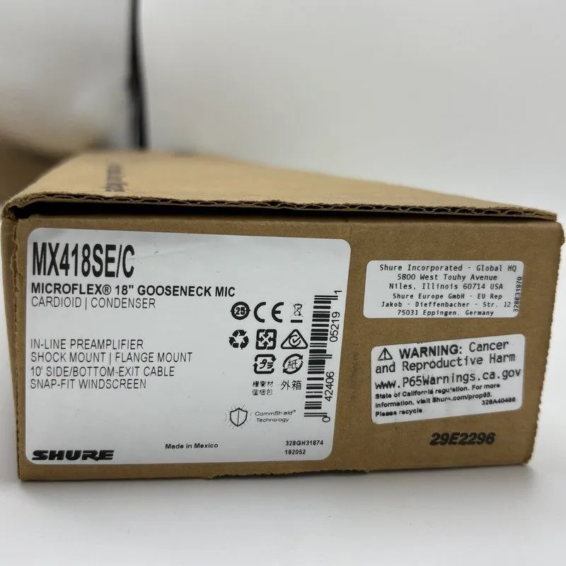 Микрофон Shure MX418SE/C Microflex Cardioid Gooseneck Microphone 18" — фото лота 1