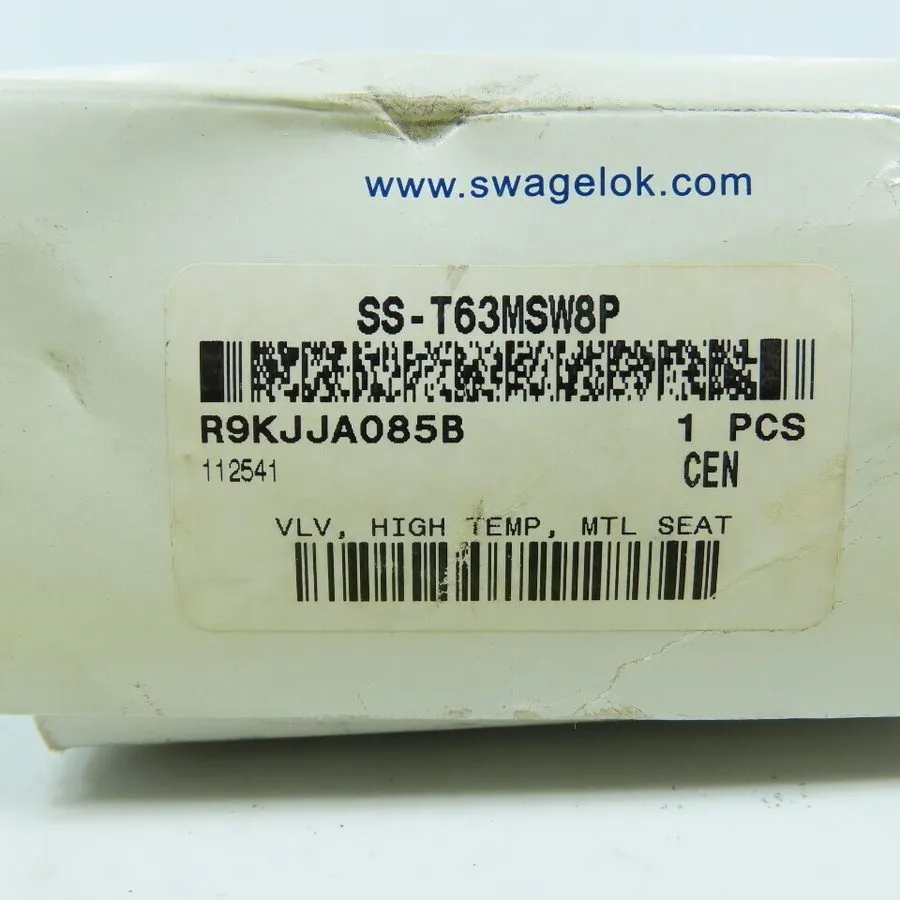 Клапан Swagelok SS-T63MSW8P 3-PIECE 60 Series Thermal Service Ball Valve