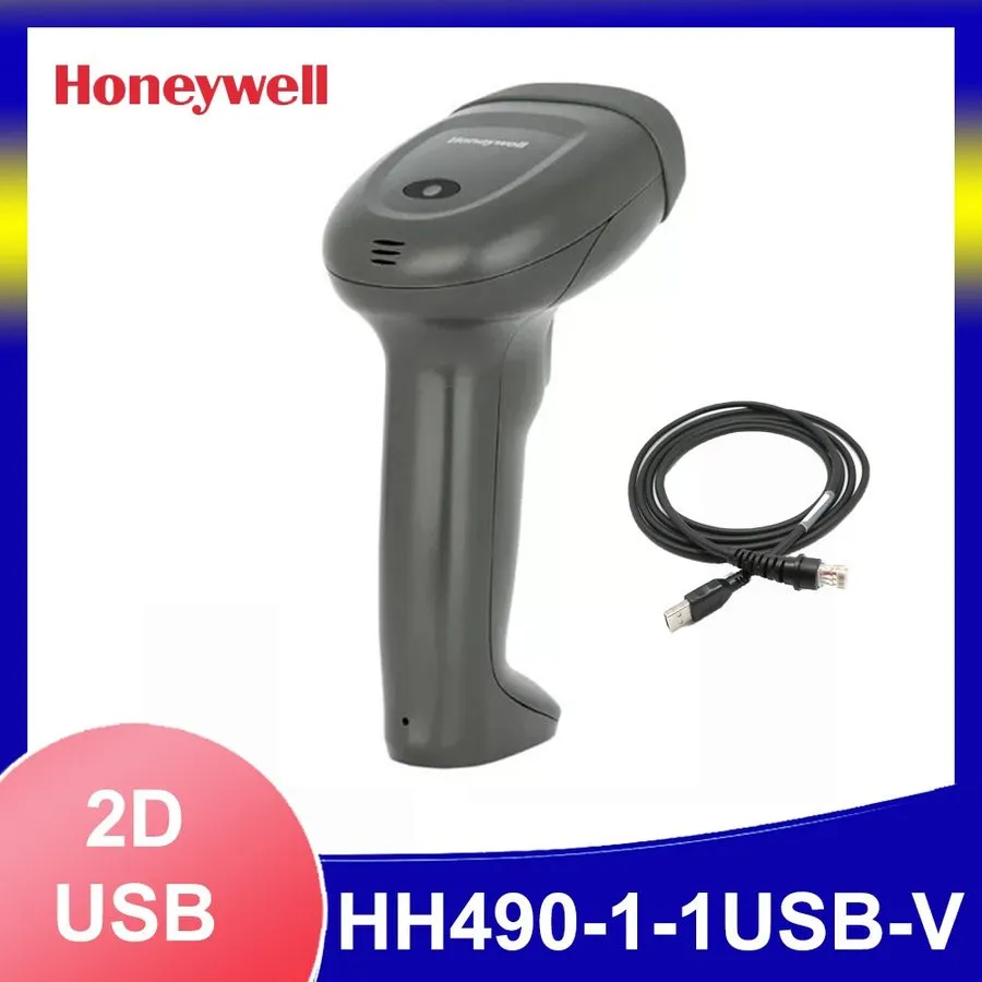 Сканер штрих-кода Honeywell HH490-1-1USB-V 2D Imager Handheld Barcode Scanner US