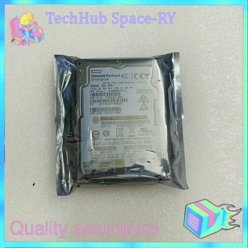 Жёсткий диск HPE 748385-003 600GB 15K SAS 12Gb/s LFF 2.5" Hard Drive EH0600JDYTL