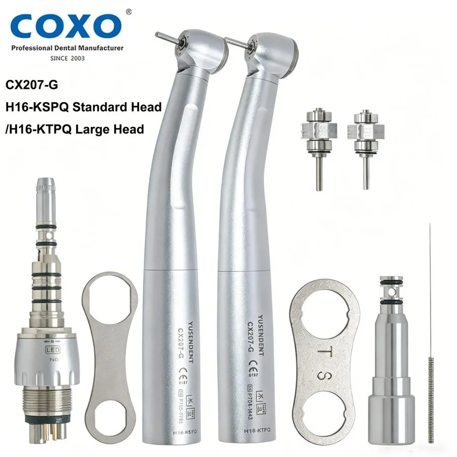 Оптический модуль US COXO Dental Handpiece Fiber Optic High Speed Turbine 6Holes — фото лота 1