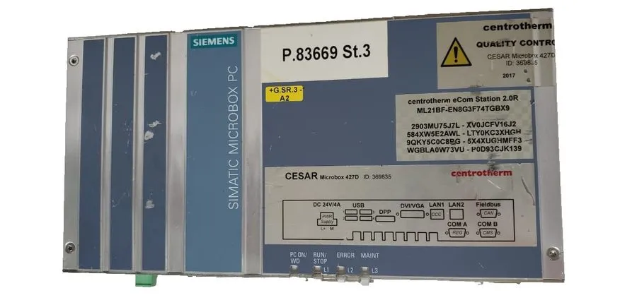 Промышленный компьютер Siemens SIMATIC IPC427D Microbox PC 24VDC/2A 6AG4140-2BK3 — фото лота 1