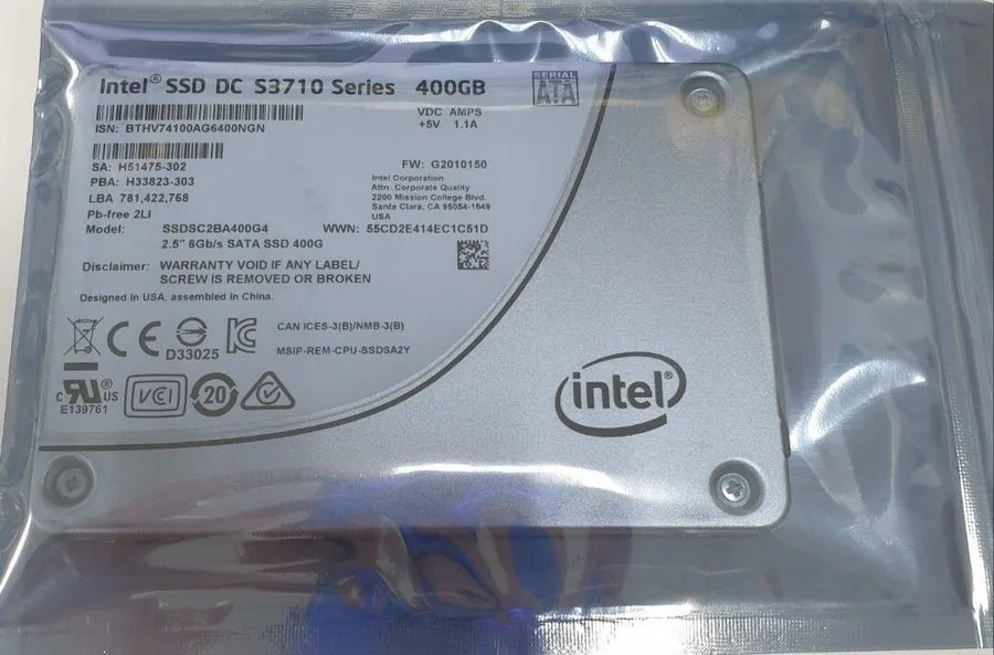 SSD-накопитель Intel DC S3710 Series 400GB SSD MLC 2.5" SATA SSDSC2BA400G4 Solid
