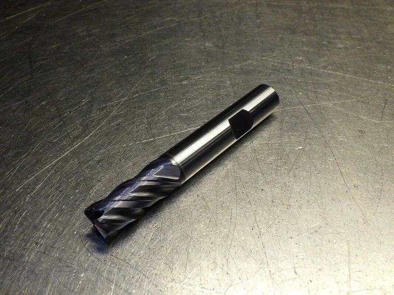 Режущий инструмент Kyocera / SGS 1/4" 6 Flute Carbide Cr Endmill 4" OAL .015 Rad