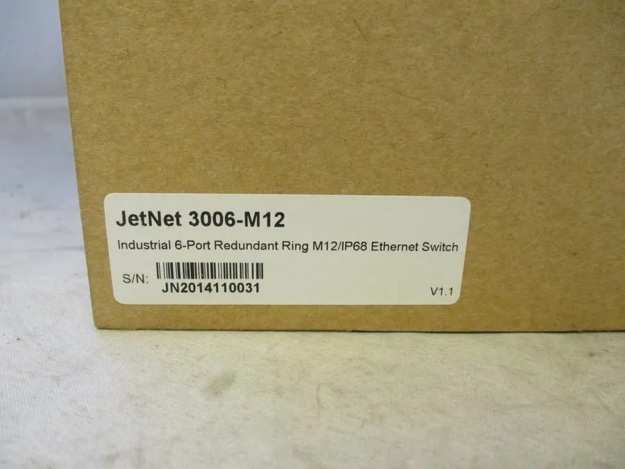 Коммутатор KORENIX JETNET 3006-M12 INDUSTRIAL 6-PORT REDUNDANT M12/IP68 ETHERNET