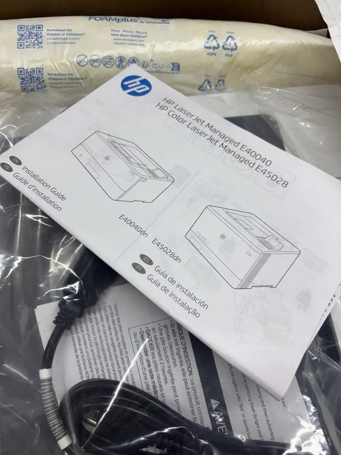 Лазерный принтер HP LaserJet Managed E40040dn Monochrome Laser Printer 3PZ35A w/