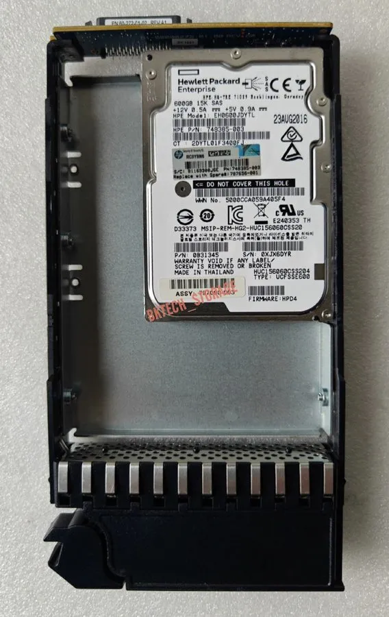 Жёсткий диск HPE 787656-001 J9V70A MSA2040 P2000 G3 600GB 15K 12G SAS LFF 3.5" H