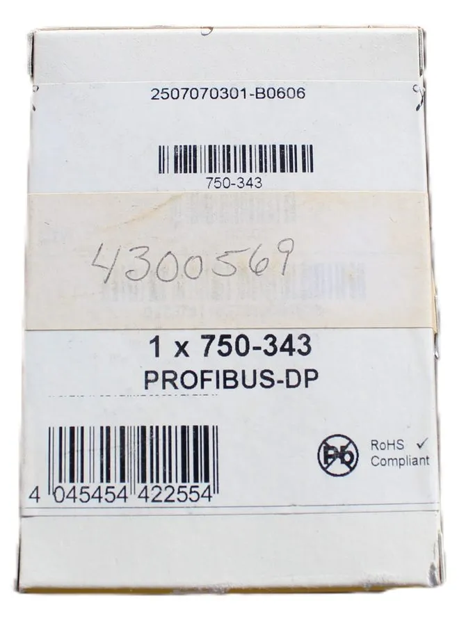 Модуль 750-343 WAGO FC PROFIBUS module Shipping — фото лота 1