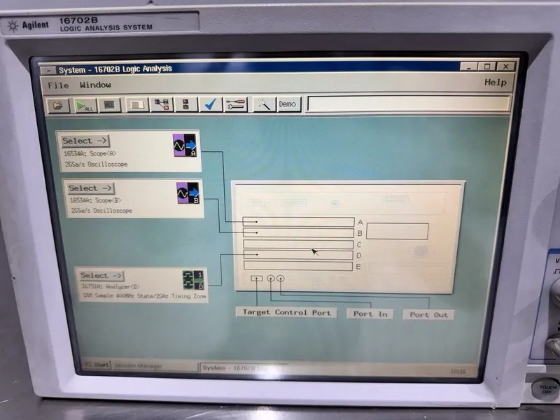 Логический анализатор Agilent Model: 16702B Logic Analyzer with HP: 16534A
