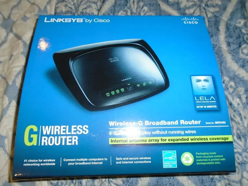 Маршрутизатор Linksys DIR-890L/R 54 Mbps 4-Port 10/100 Wireless G Router (WRT54G