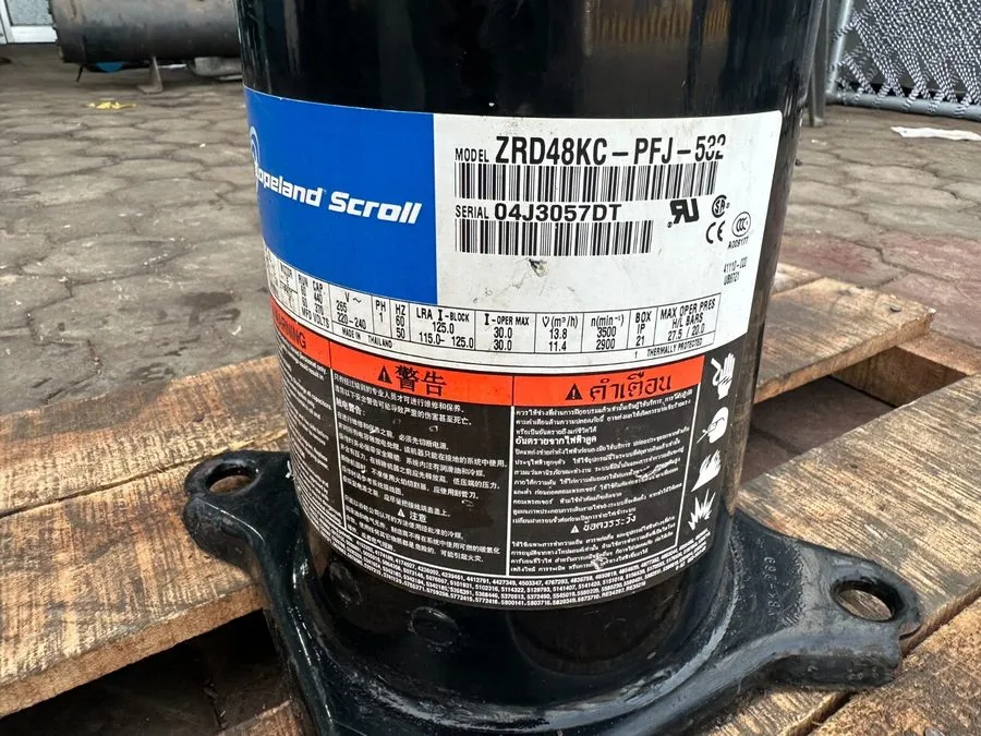 Компрессор COPELAND ZRD48KC-PFJ-532 Compressor — фото лота 2