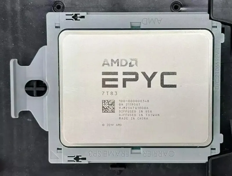 Процессор AMD EPYC 7T83 64-Core 2.45GHz 256M SP3 280W CPU Processor Of EPYC 7763 — фото лота 1