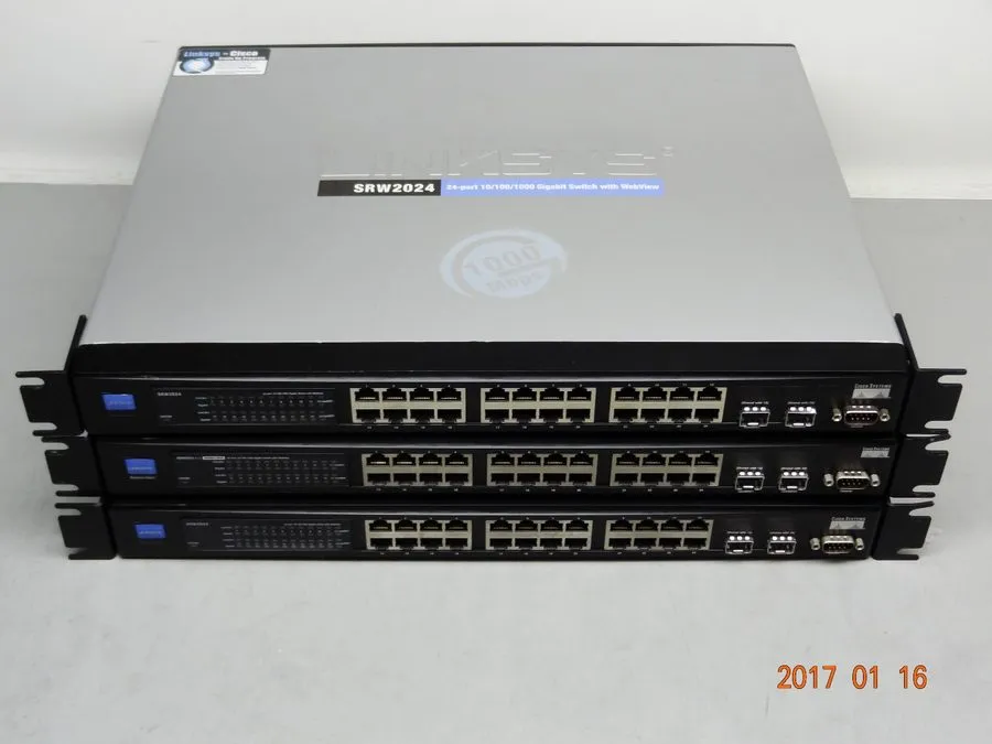 Коммутатор Linksys SRW2024 24 Port 10/100/1000 Gigabit Ethernet Network Switch