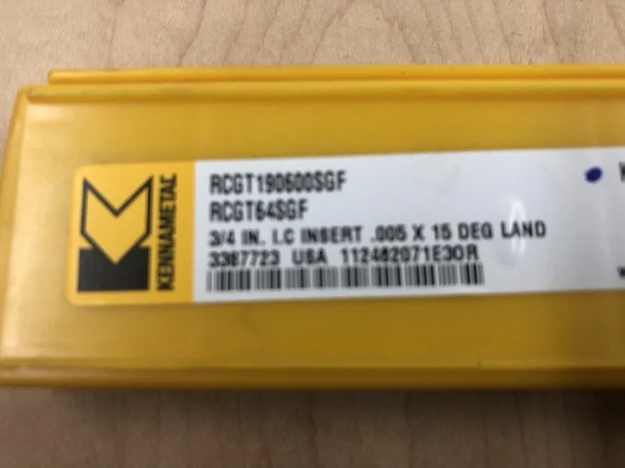 Режущий инструмент Kennametal Milling Carbide Insert RCGT190600SGF KC725M 20 Ins