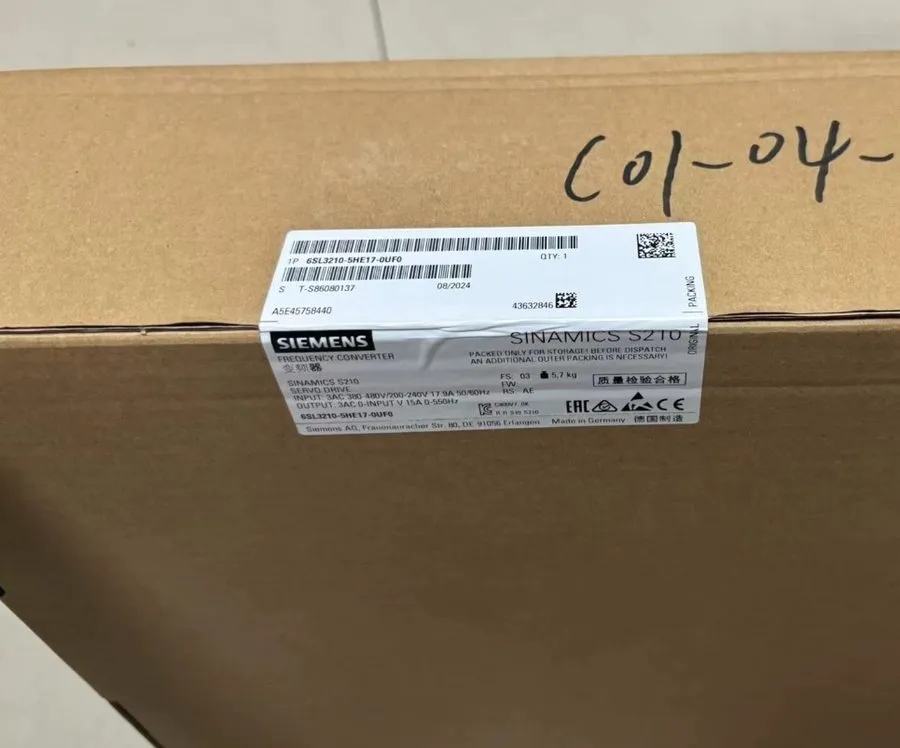 Частотный преобразователь Siemens SINAMICS S210 6SL3210-5HE17-0UF0