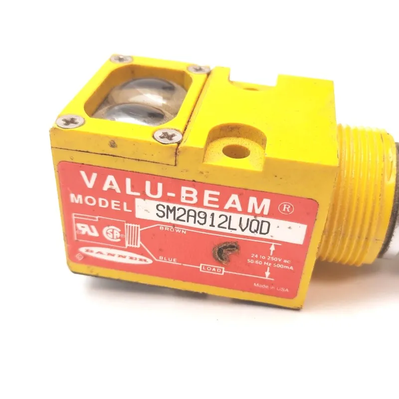 Фотоэлектрический датчик BANNER SM2A912LVQD PHOTOELECTRIC SENSOR 24-250VAC 26577