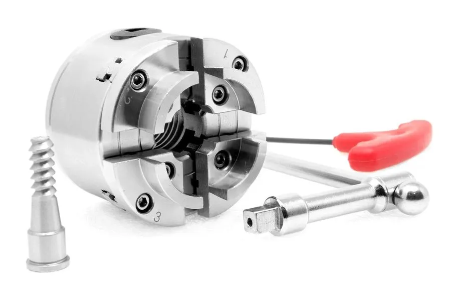 Режущий инструмент WEN LA4275 2.75" 4-Jaw Self-Centering Keyed Lathe Chuck Set w